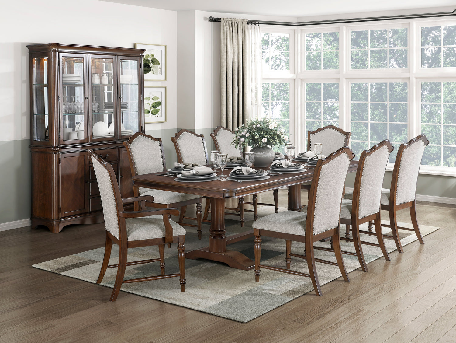 Rexford Cherry Dining Set from Homelegance - Luna Furniture