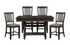 5627NBK-36*5 COUNTER HEIGHT 5PC SET: TB, 4CHAIRS - 5627NBK-36*5