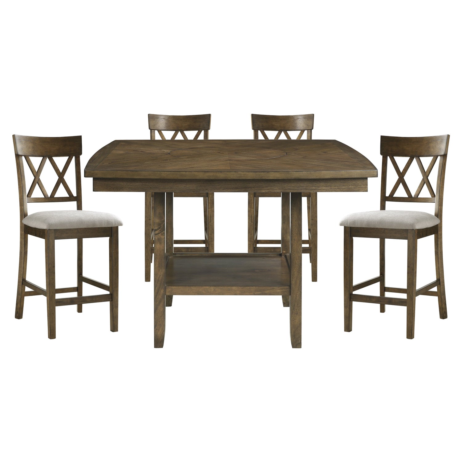 Balin Light Oak Counter Height Set from Homelegance - Luna Furniture
