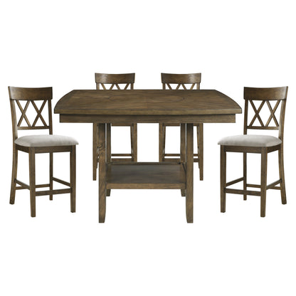 Balin Light Oak Counter Height Set from Homelegance - Luna Furniture