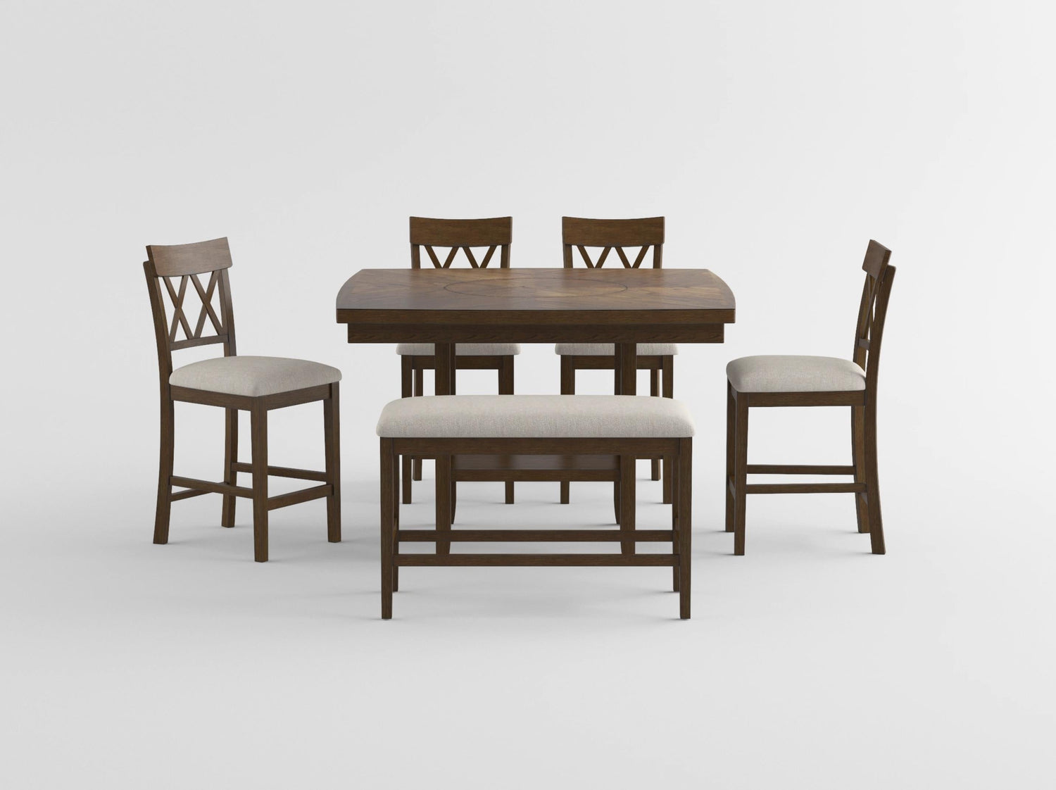 Balin Light Oak Counter Height Set from Homelegance - Luna Furniture