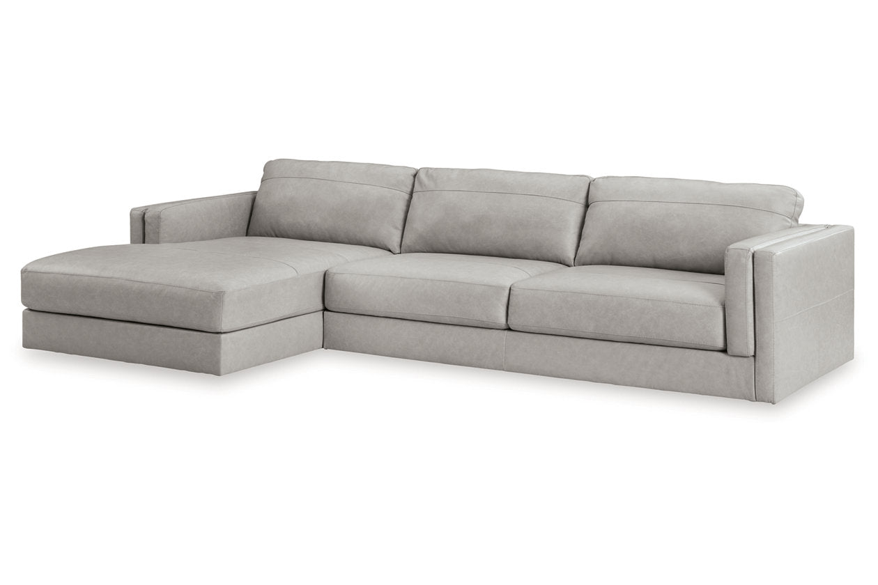 Amiata Glacier 2-Piece Sectional with Chaise -  Ashley - Luna Furniture