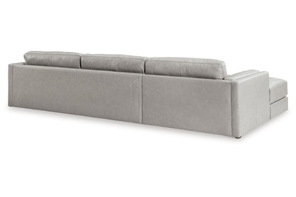 Amiata Glacier 2-Piece Sectional with Chaise -  Ashley - Luna Furniture