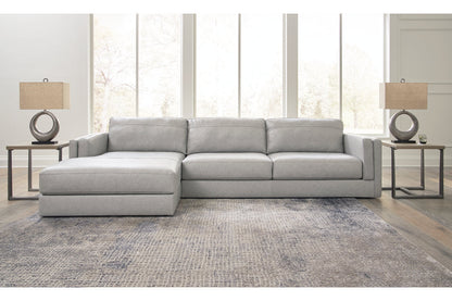 Amiata Glacier 2-Piece Sectional with Chaise -  Ashley - Luna Furniture