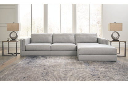 Amiata Glacier 2-Piece Sectional with Chaise -  Ashley - Luna Furniture