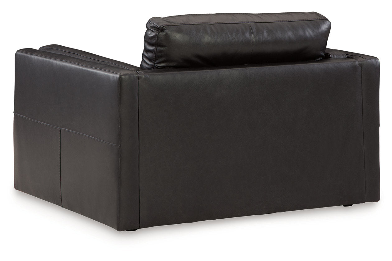 Amiata Onyx Oversized Chair and Ottoman -  Ashley - Luna Furniture