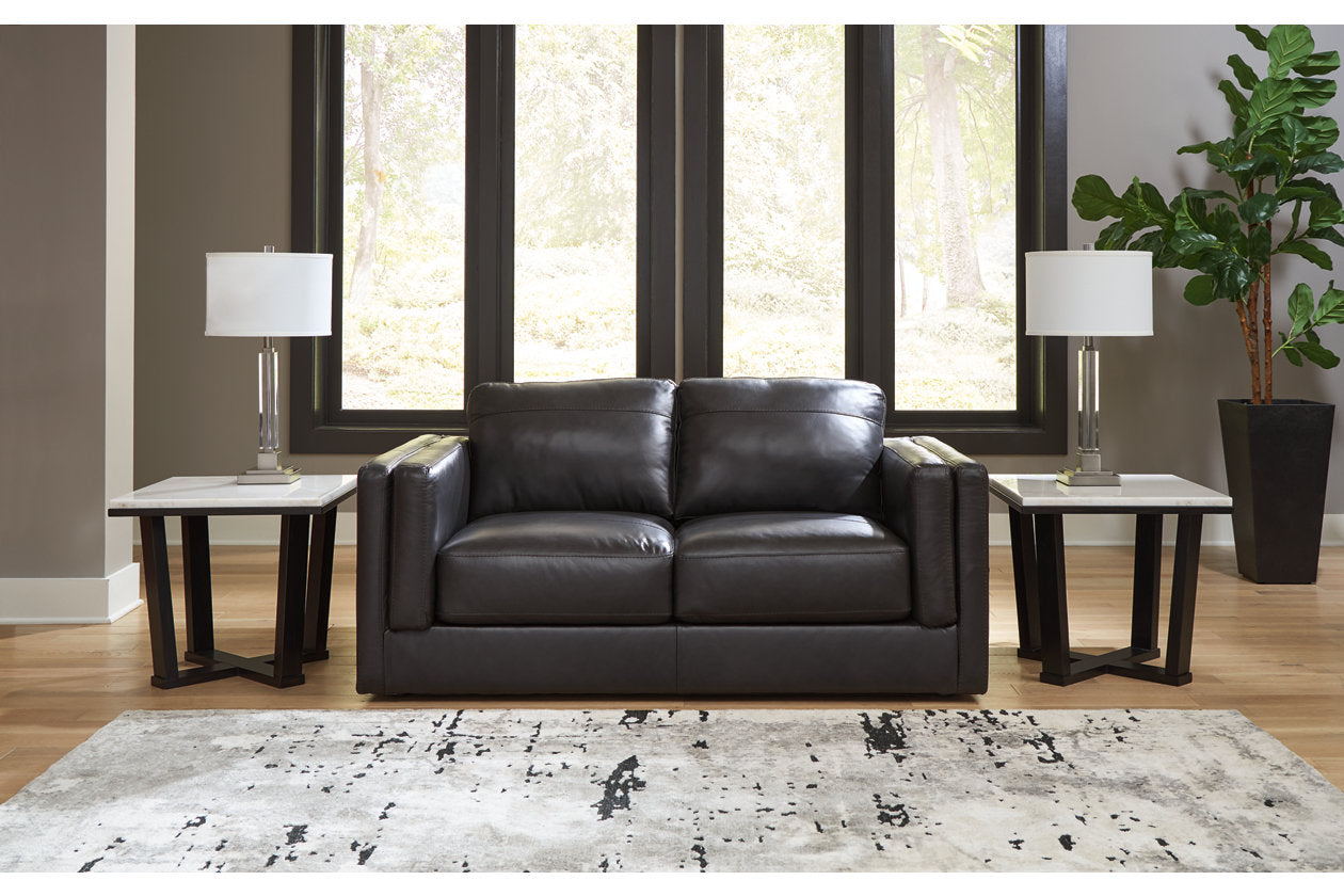 Amiata Onyx Sofa, Loveseat, Oversized Chair and Ottoman -  Ashley - Luna Furniture