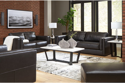Amiata Onyx Sofa, Loveseat, Oversized Chair and Ottoman -  Ashley - Luna Furniture