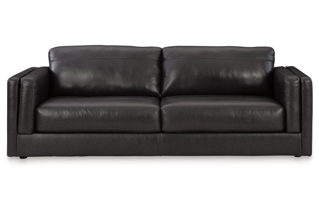 Amiata Onyx Sofa, Loveseat, Oversized Chair and Ottoman -  Ashley - Luna Furniture