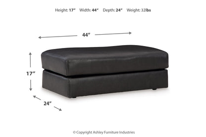 Amiata Onyx Sofa, Loveseat, Oversized Chair and Ottoman -  Ashley - Luna Furniture