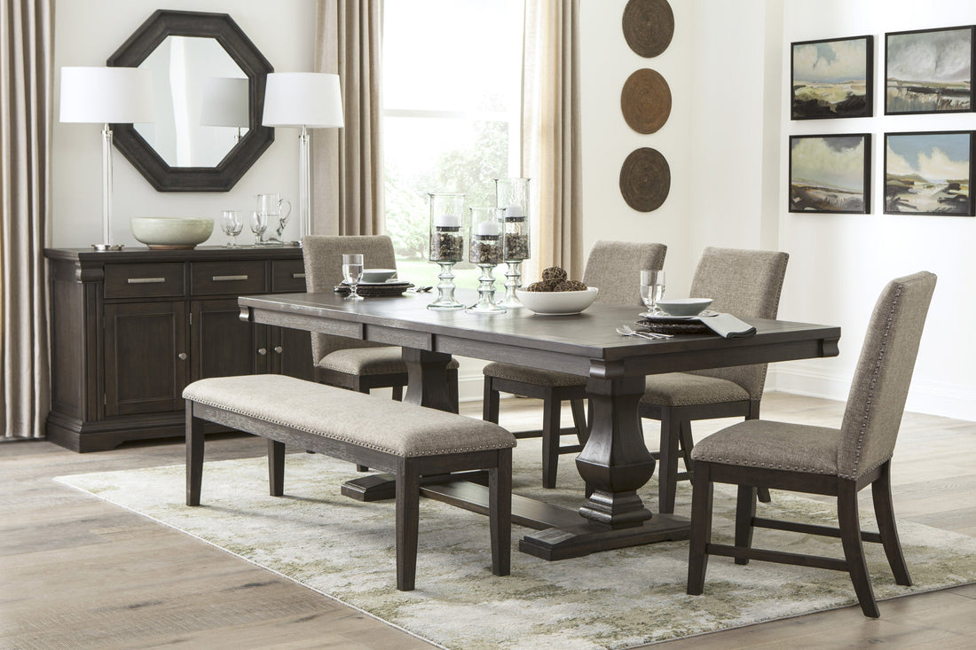 Southlake Wire Brushed Rustic Brown Dining Set from Homelegance - Luna Furniture