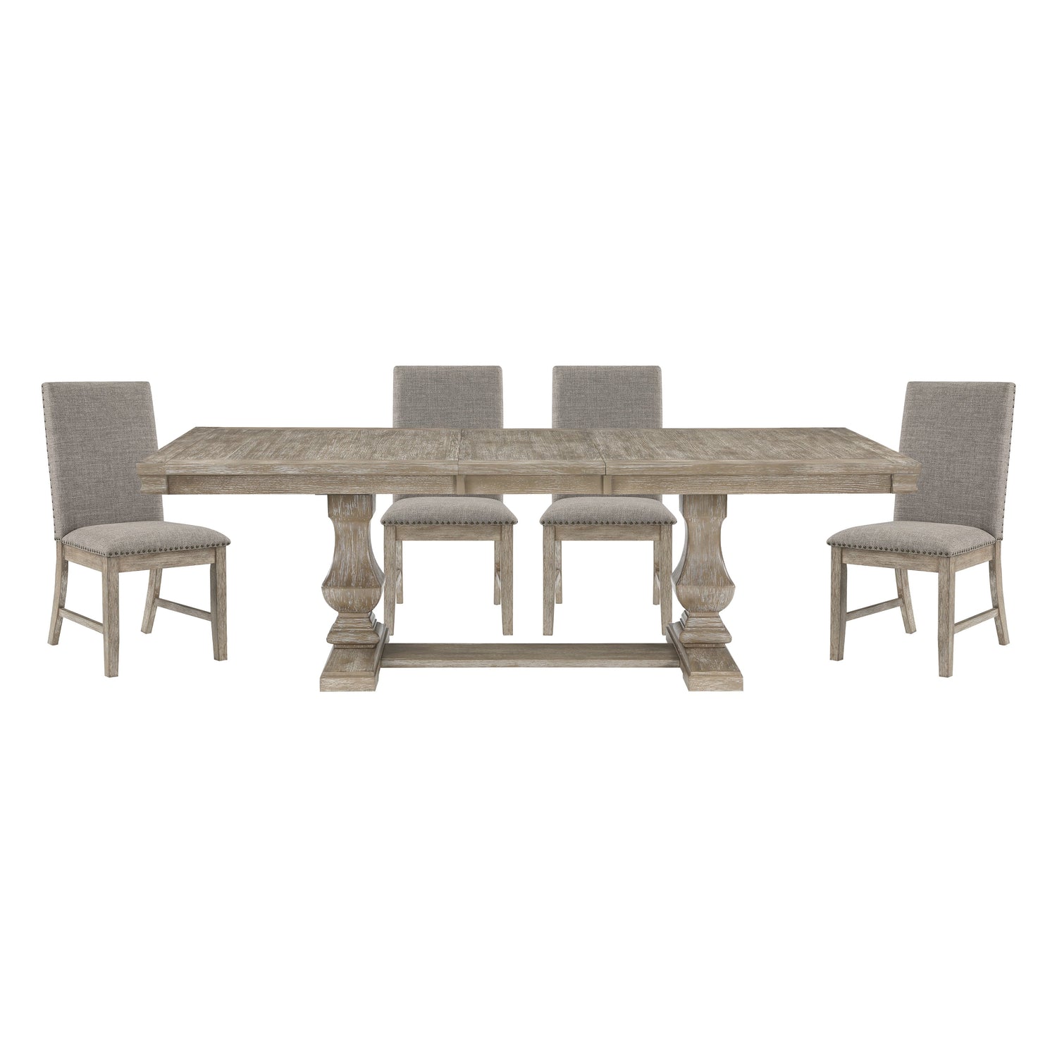 Southlake Brownish Gray Extendable Dining Set from Homelegance - Luna Furniture
