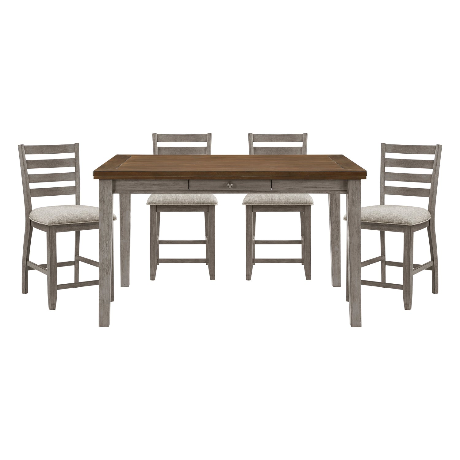 Tigard Cherry/Gray Counter Height Set from Homelegance - Luna Furniture