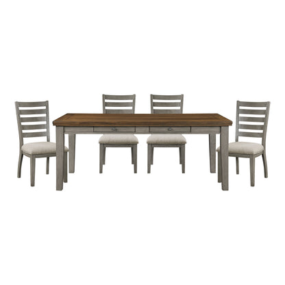 Tigard Cherry/Gray Dining Set from Homelegance - Luna Furniture