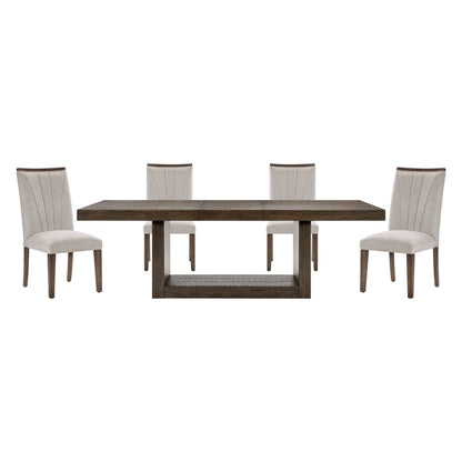 Brookings Gray/Brown Dining Set from Homelegance - Luna Furniture