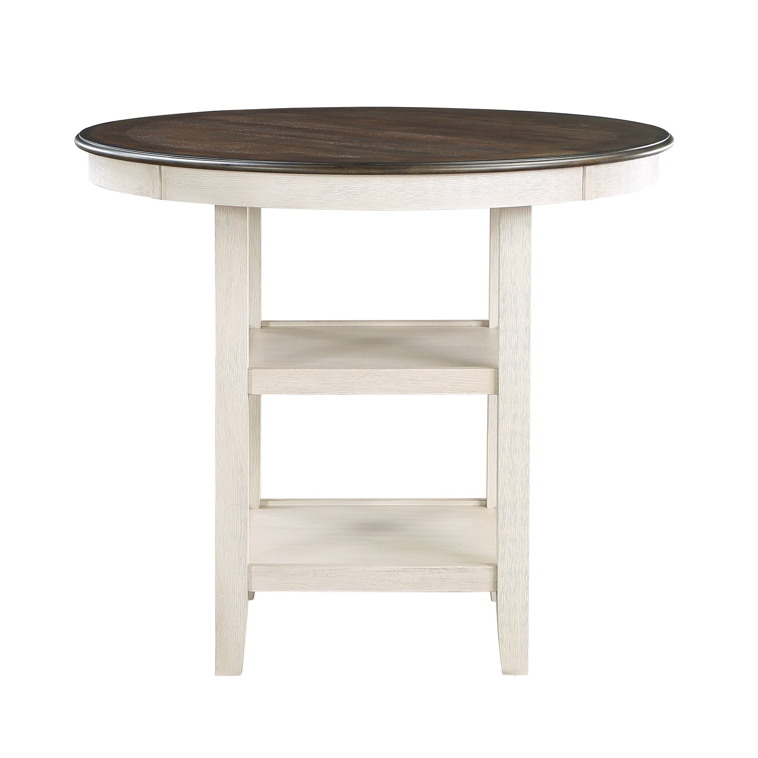 Asher Antique White/Brown Counter Height Set from Homelegance - Luna Furniture
