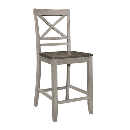 Brightleaf Brown/Light Gray Counter Height Set from Homelegance - Luna Furniture