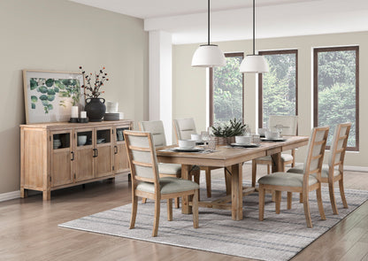 Aberdeen Light Oak Extendable Dining Set from Homelegance - Luna Furniture