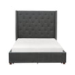 Fairborn Gray California King Upholstered Platform Bed