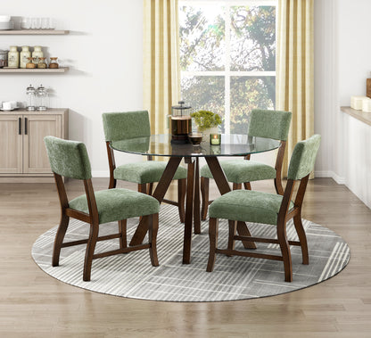 5898F3S Side Chair, Olive, Set of 2 - 5898F3S