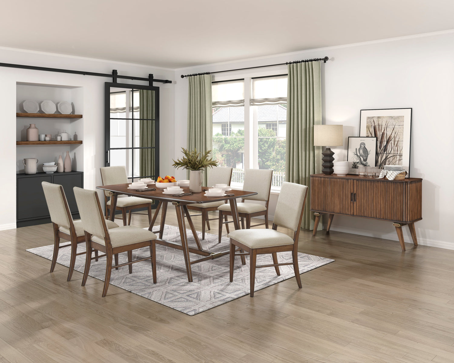 Monroe Walnut Dining Set from Homelegance - Luna Furniture
