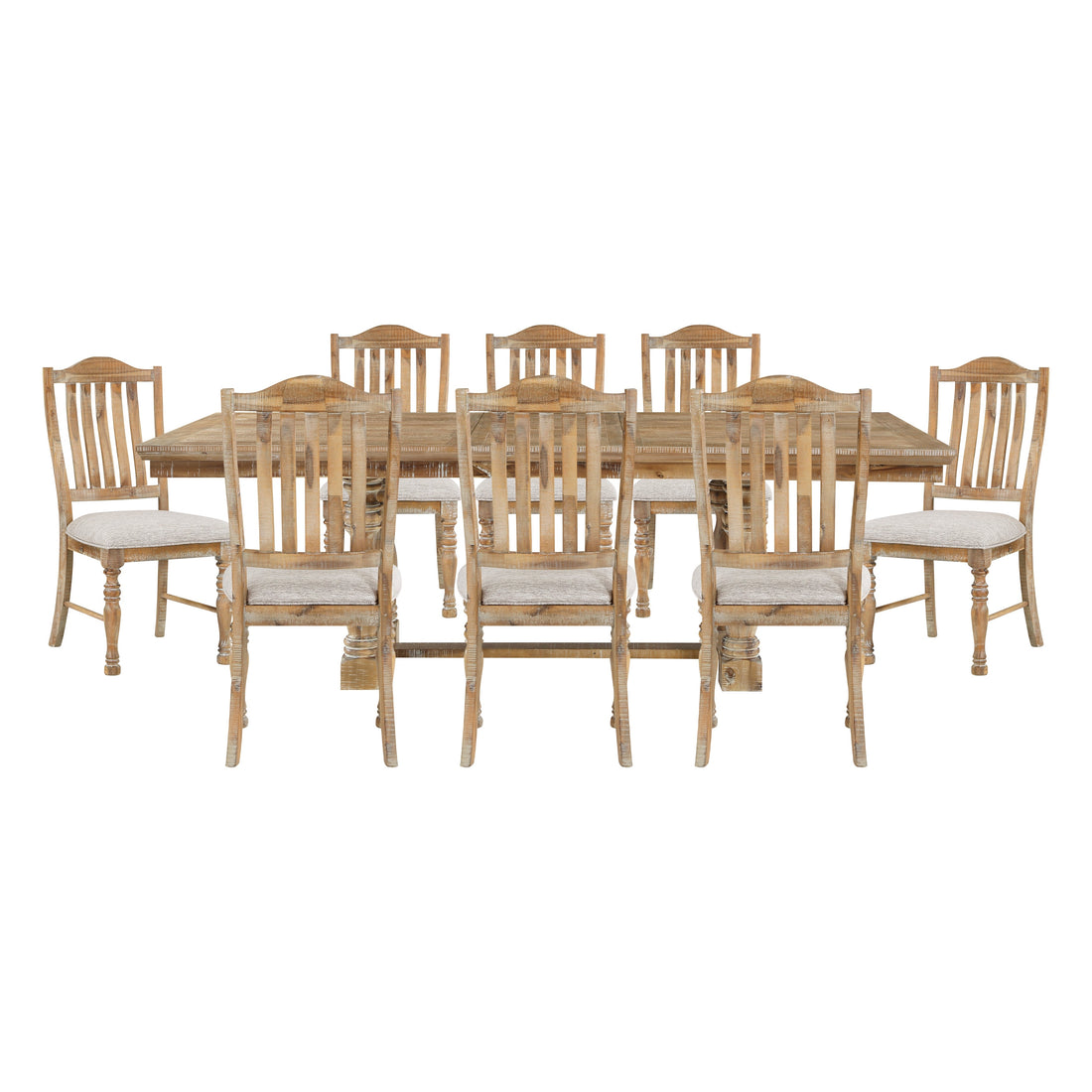 Weatherford Wheat/Gray Dining Room Set