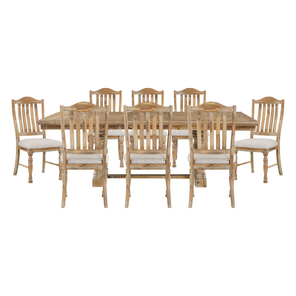 Weatherford Wheat/Gray Dining Room Set