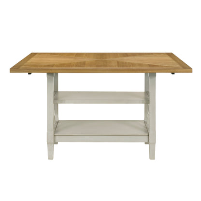 Maribelle Light Oak/Gray Counter Height Set from Homelegance - Luna Furniture