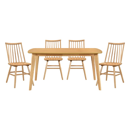 Pratter Natural Oak Dining Set from Homelegance - Luna Furniture