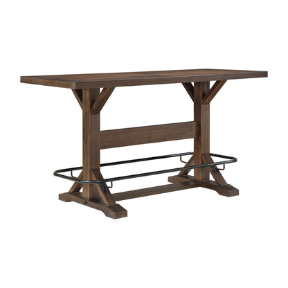 Oliver Brown Pub Height Dining Set from Homelegance - Luna Furniture