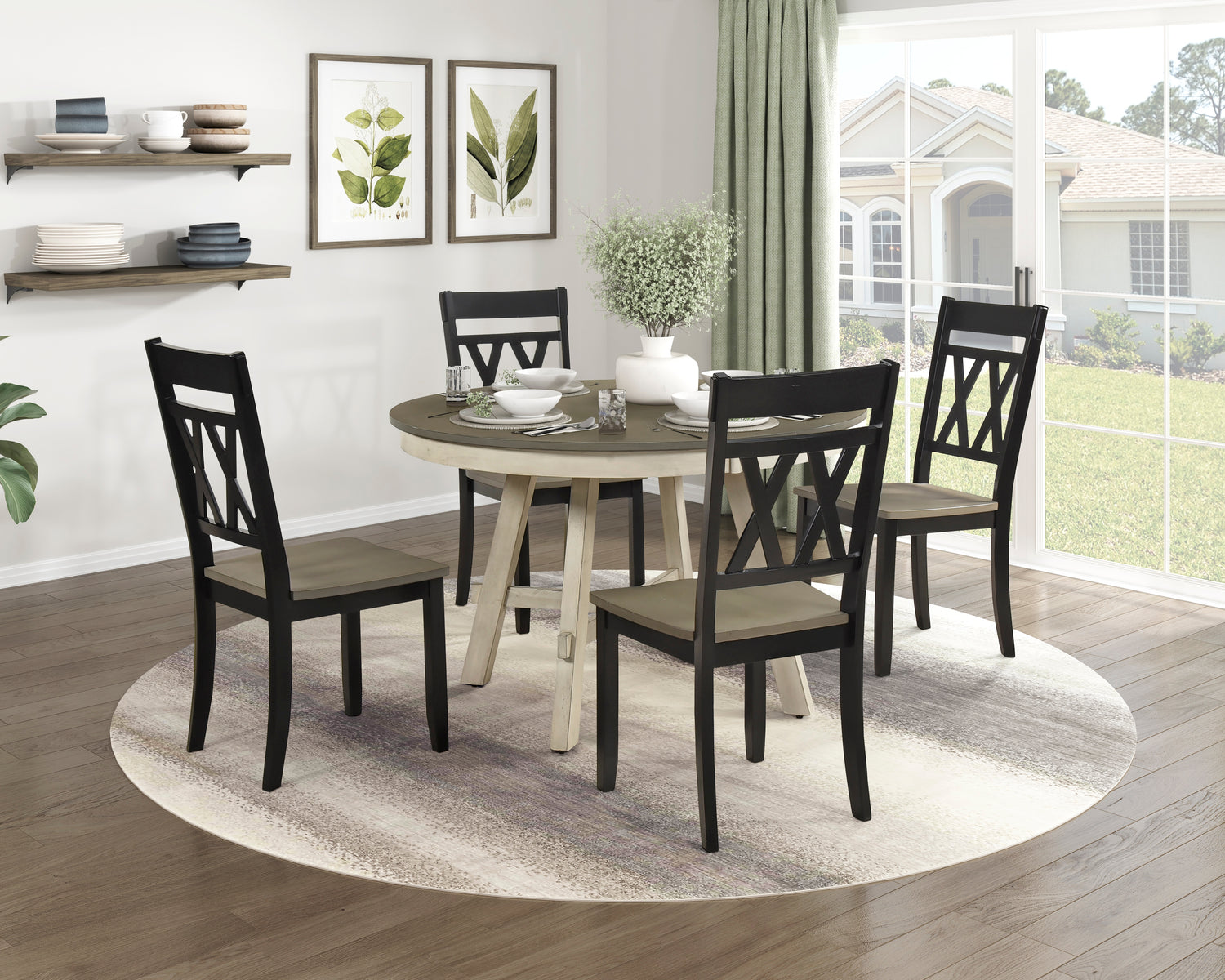 5985BKS Side Chair, Set of 2 - 5985BKS