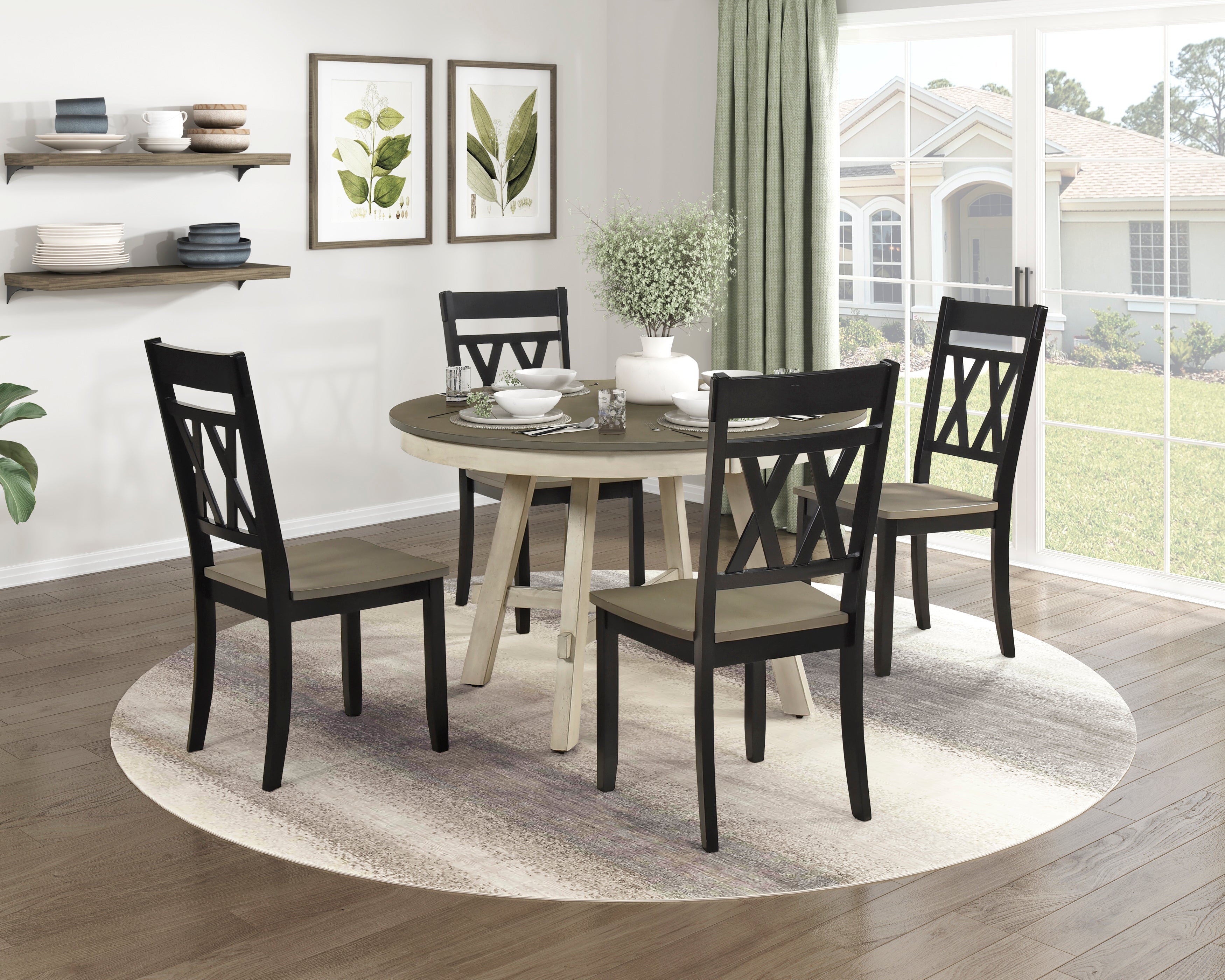 5985BKS Side Chair, Set of 2 - 5985BKS