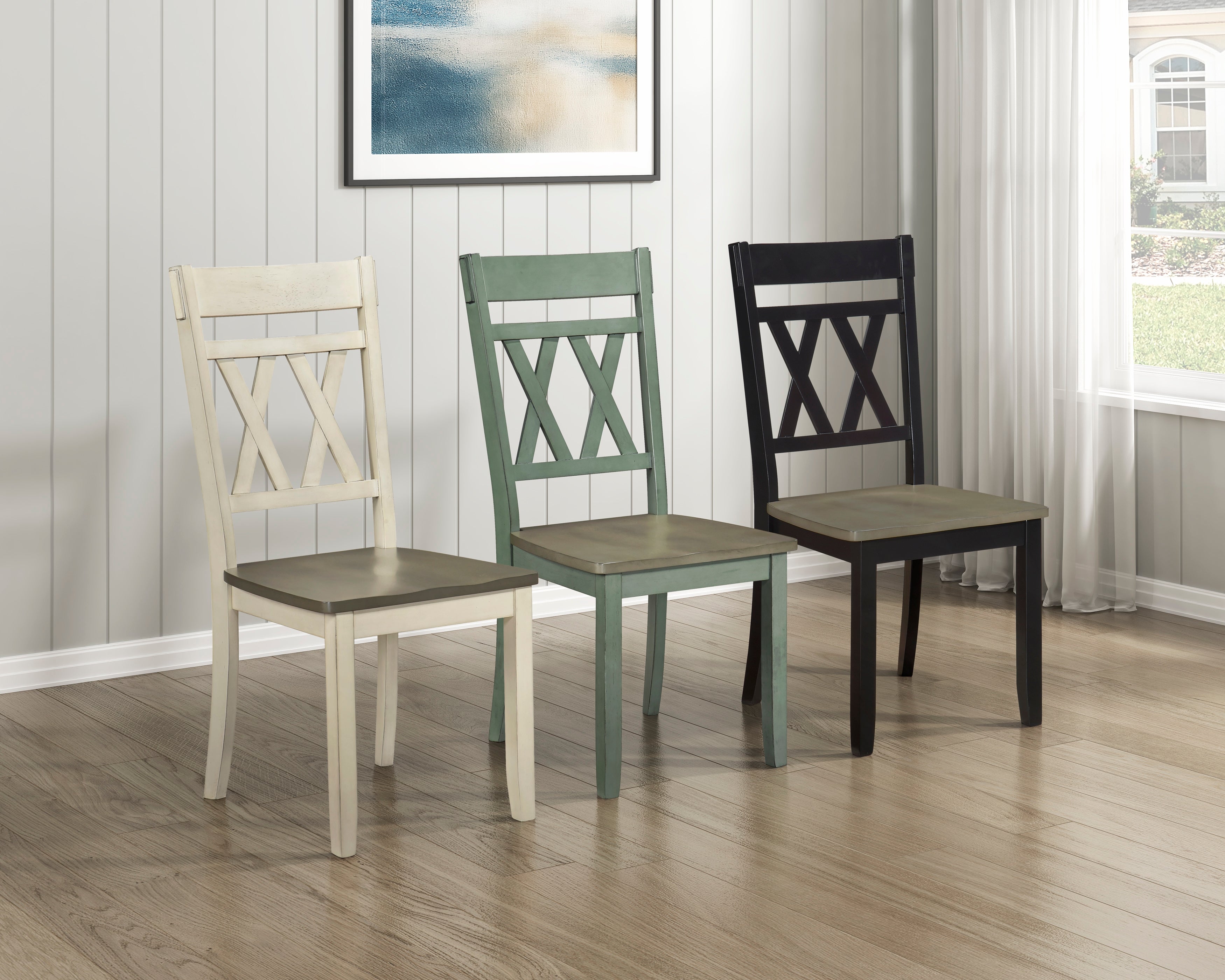 5985BKS Side Chair, Set of 2 - 5985BKS