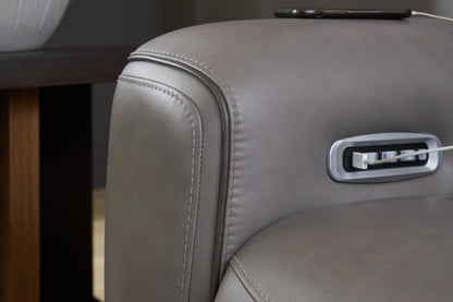 5Z-Comfort Coin Power Reclining Loveseat with Console - PCU1090018