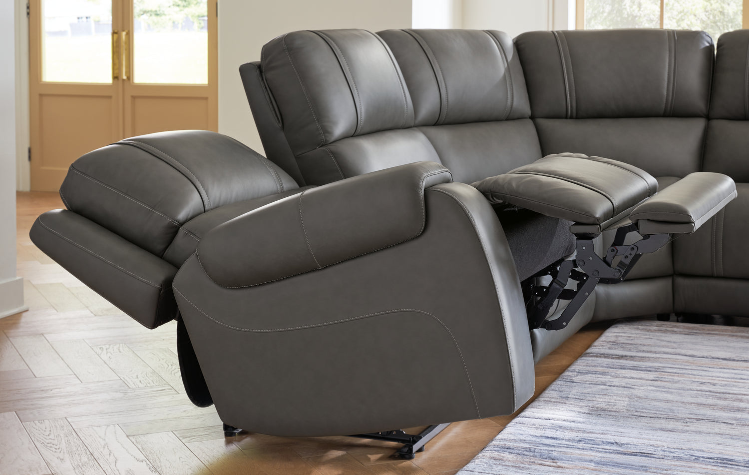 5Z - Pittson Anchor 5-Piece Power Reclining Sectional - PCU12600S4