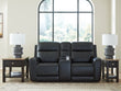 5Z-Relaxation Onyx Power Reclining Loveseat with Console - PCU1090218
