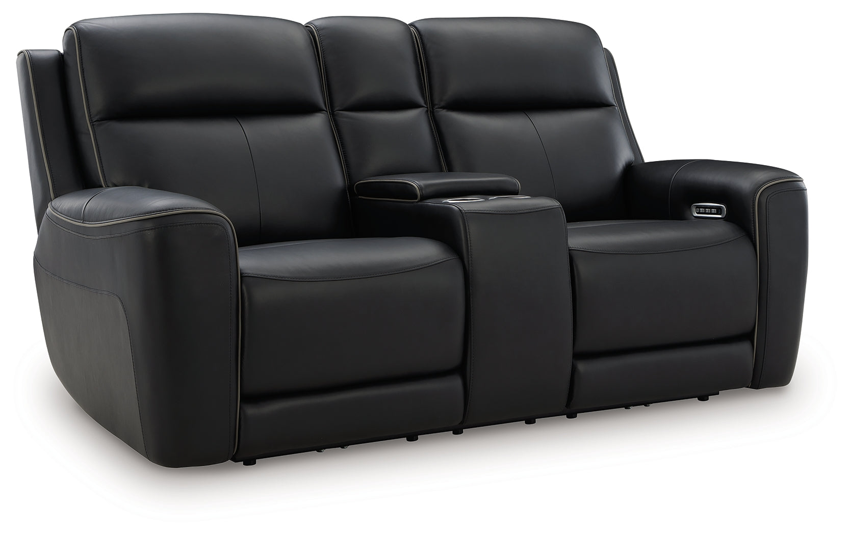 5Z-Relaxation Onyx Power Reclining Loveseat with Console - PCU1090218