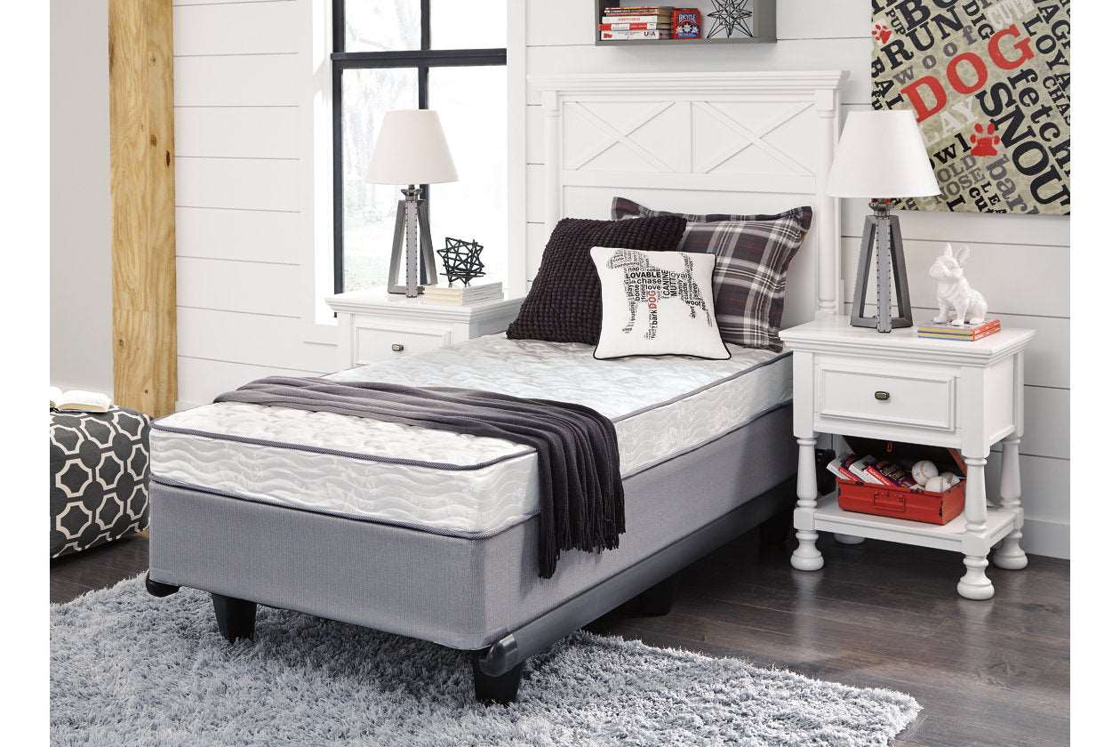 6 Inch Bonnell White Full Mattress - M96321 - Bien Home Furniture &amp; Electronics