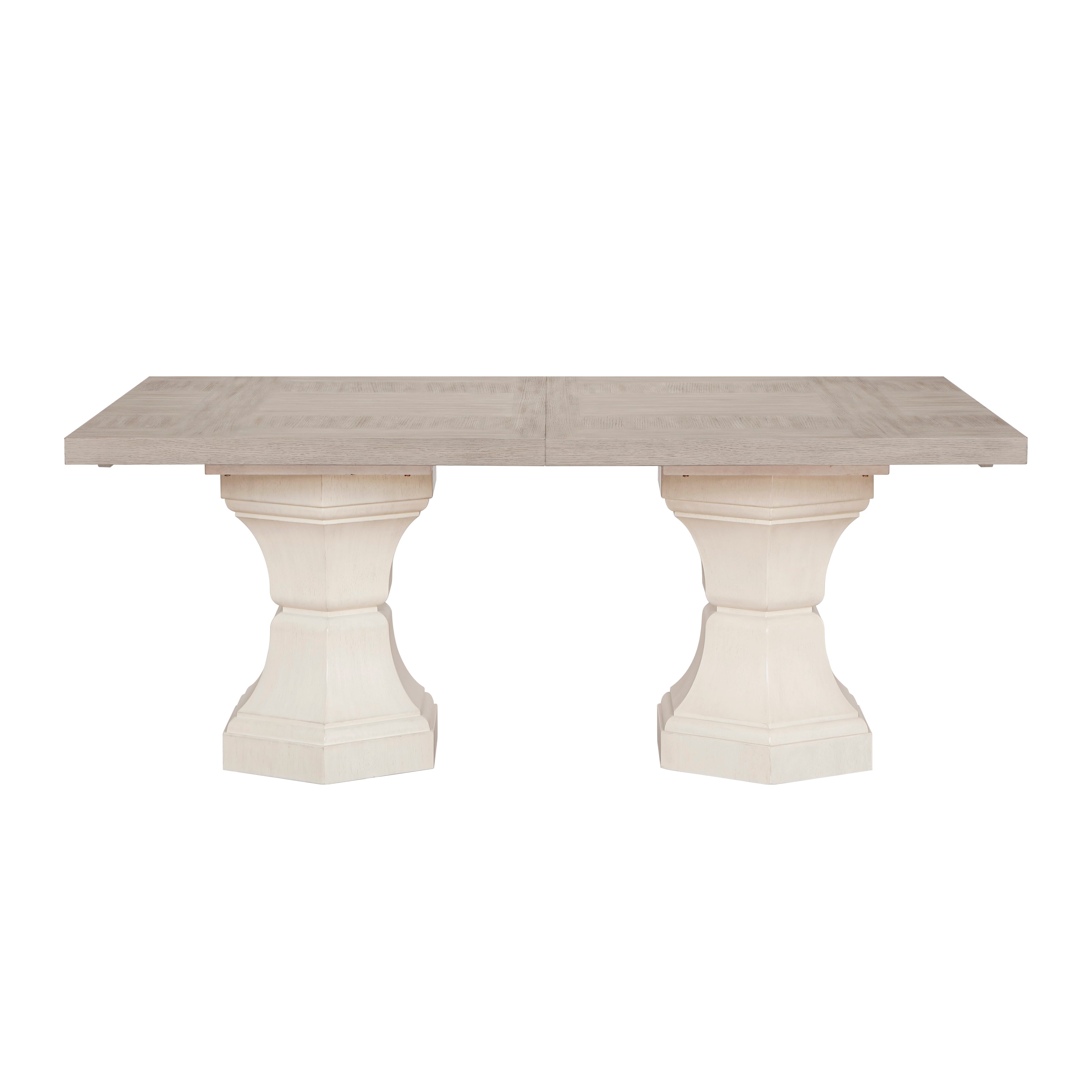 Lofton Light Gray/White Extendable Dining Table from Homelegance - Luna Furniture