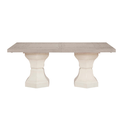 Lofton Light Gray/White Extendable Dining Table from Homelegance - Luna Furniture