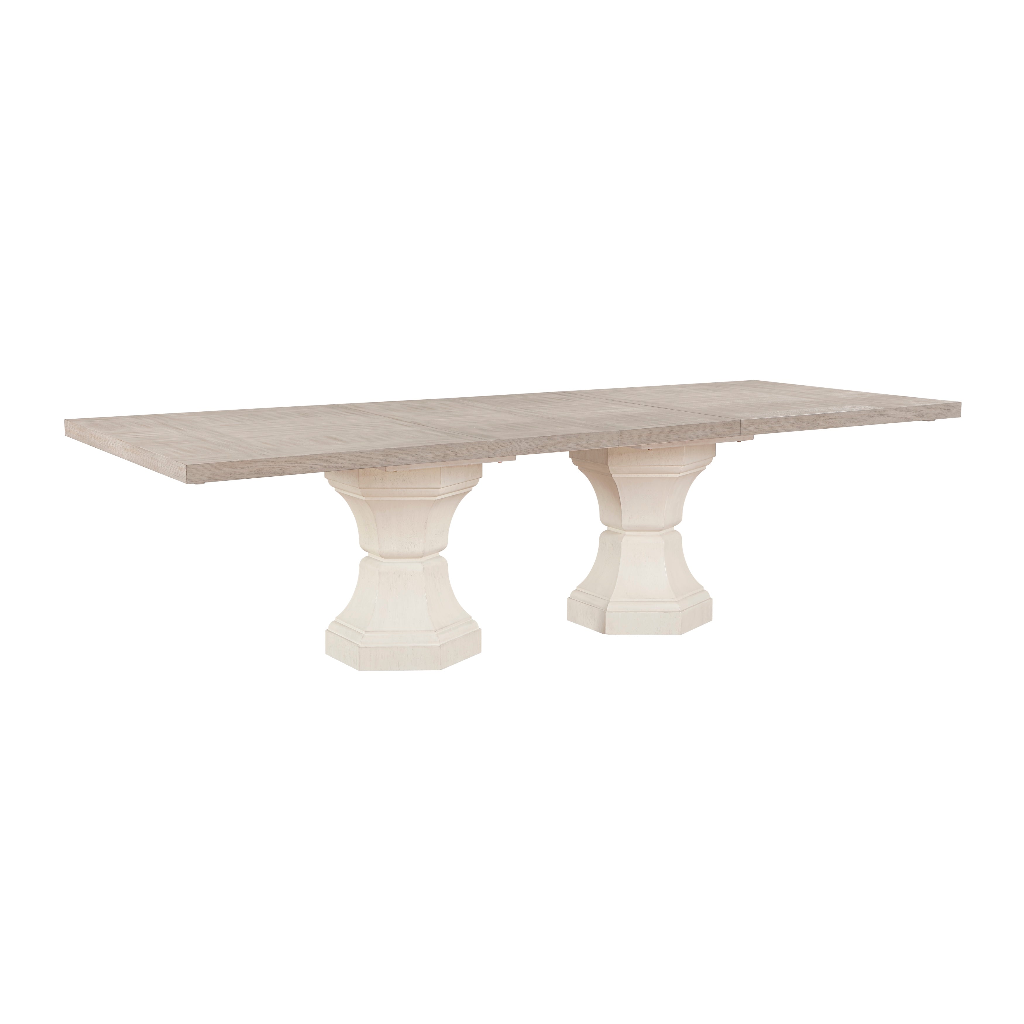 Lofton Light Gray/White Extendable Dining Table from Homelegance - Luna Furniture