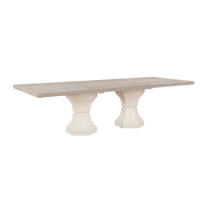 Lofton Light Gray/White Extendable Dining Table from Homelegance - Luna Furniture