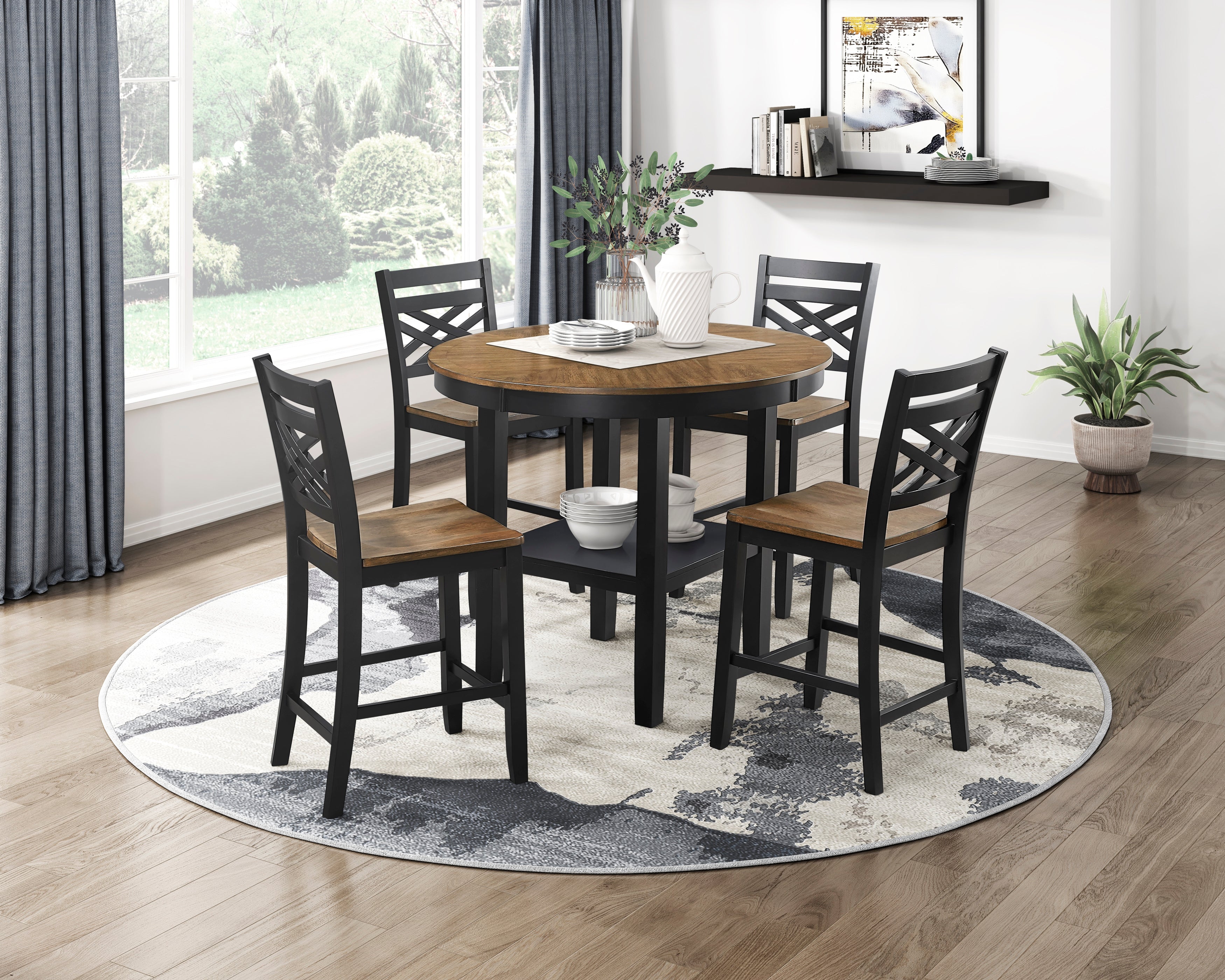 6022-36 5-Piece Pack Counter Height Set - 6022-36