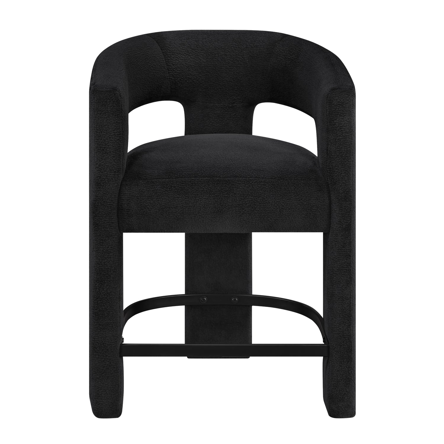6054BK-24 CNTR HEIGHT STOOL, BLACK, 1PC/CTN - 6054BK-24