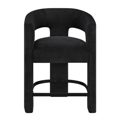 6054BK-24 CNTR HEIGHT STOOL, BLACK, 1PC/CTN - 6054BK-24