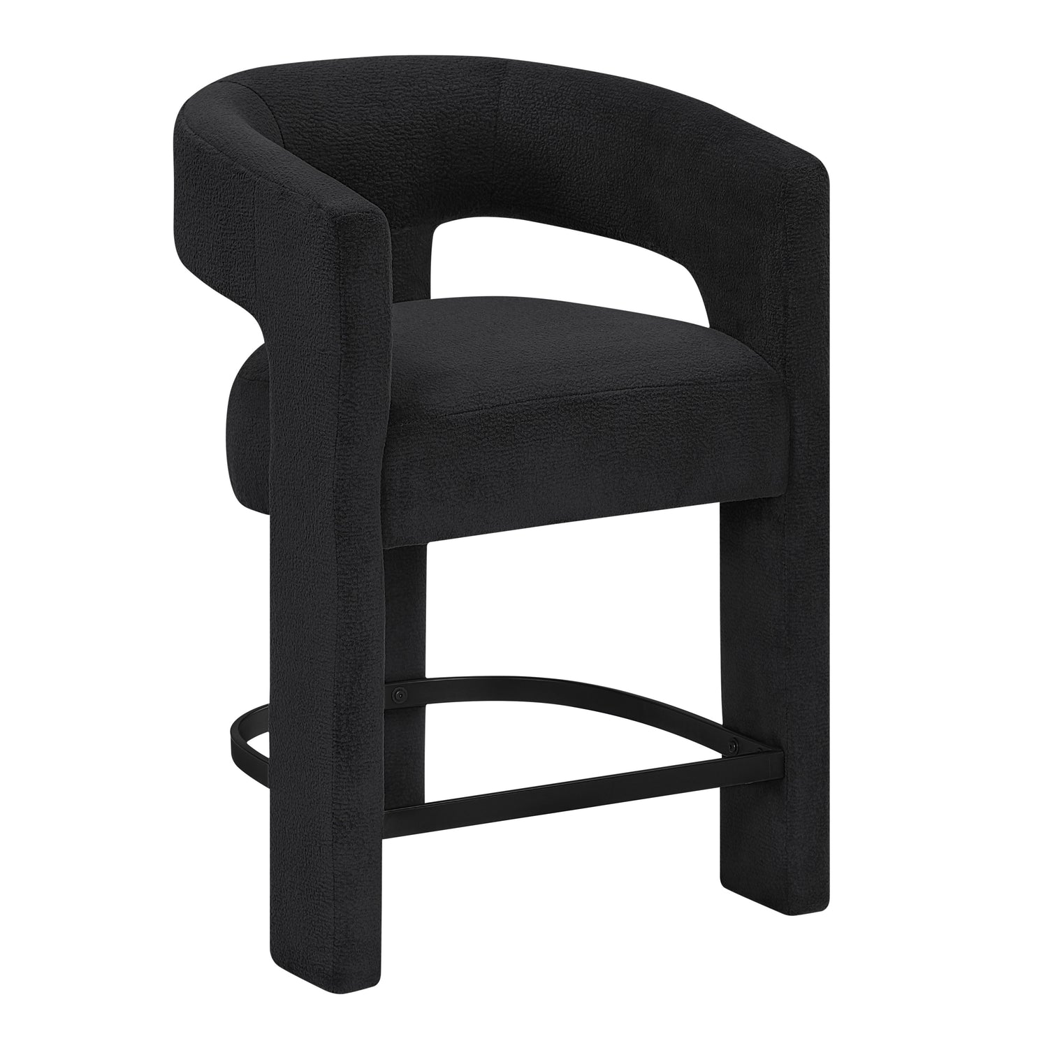 6054BK-24 CNTR HEIGHT STOOL, BLACK, 1PC/CTN - 6054BK-24