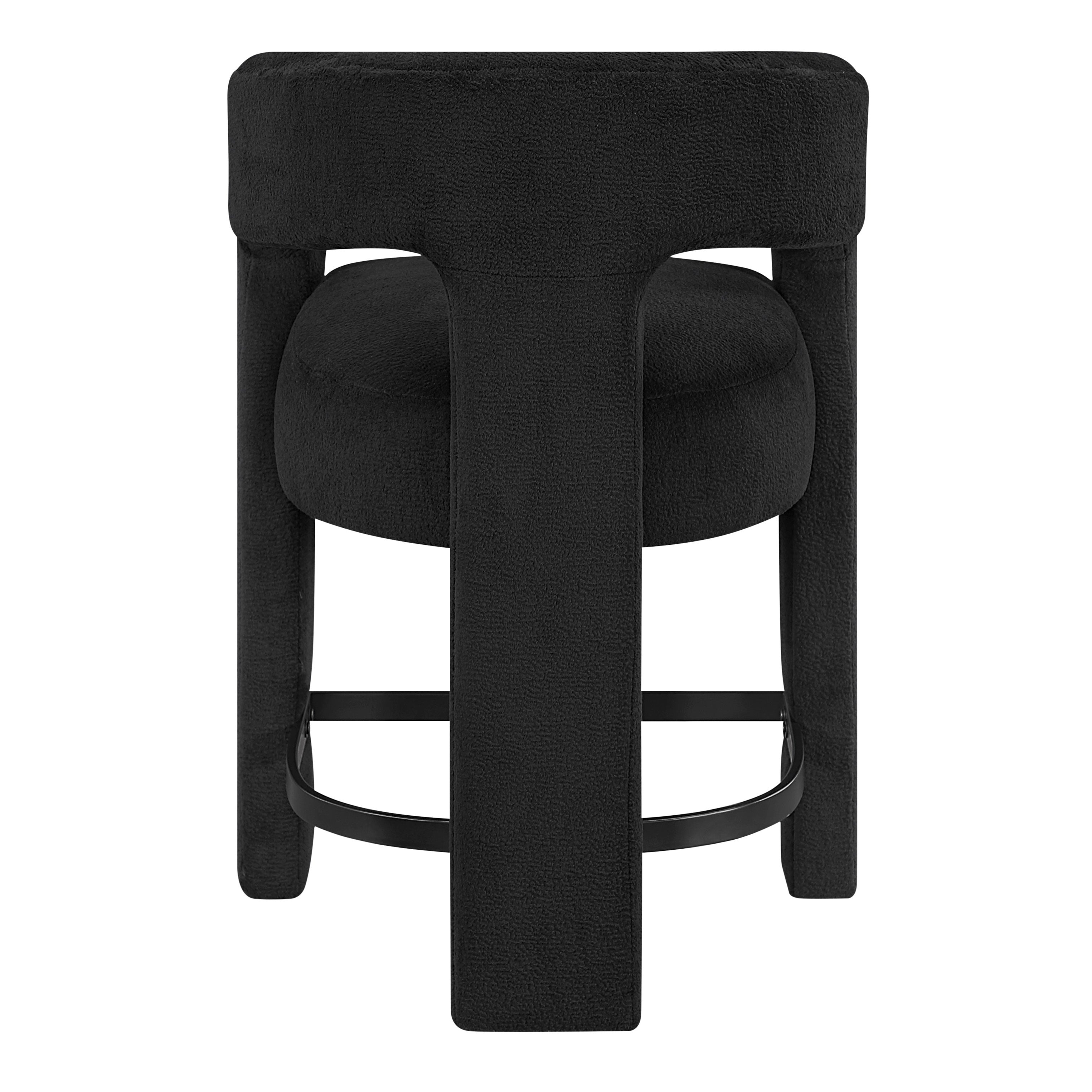 6054BK-24 CNTR HEIGHT STOOL, BLACK, 1PC/CTN - 6054BK-24