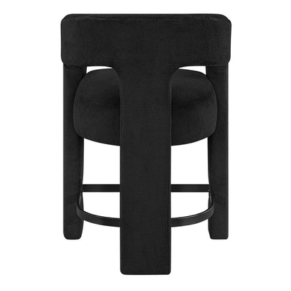 6054BK-24 CNTR HEIGHT STOOL, BLACK, 1PC/CTN - 6054BK-24