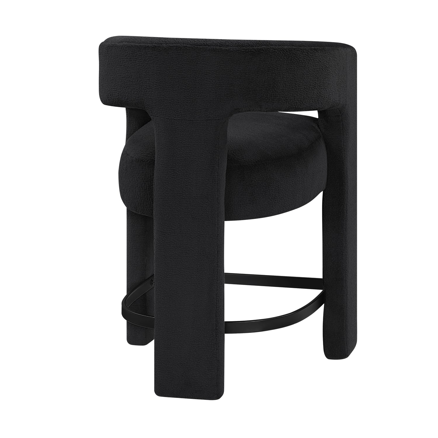 6054BK-24 CNTR HEIGHT STOOL, BLACK, 1PC/CTN - 6054BK-24