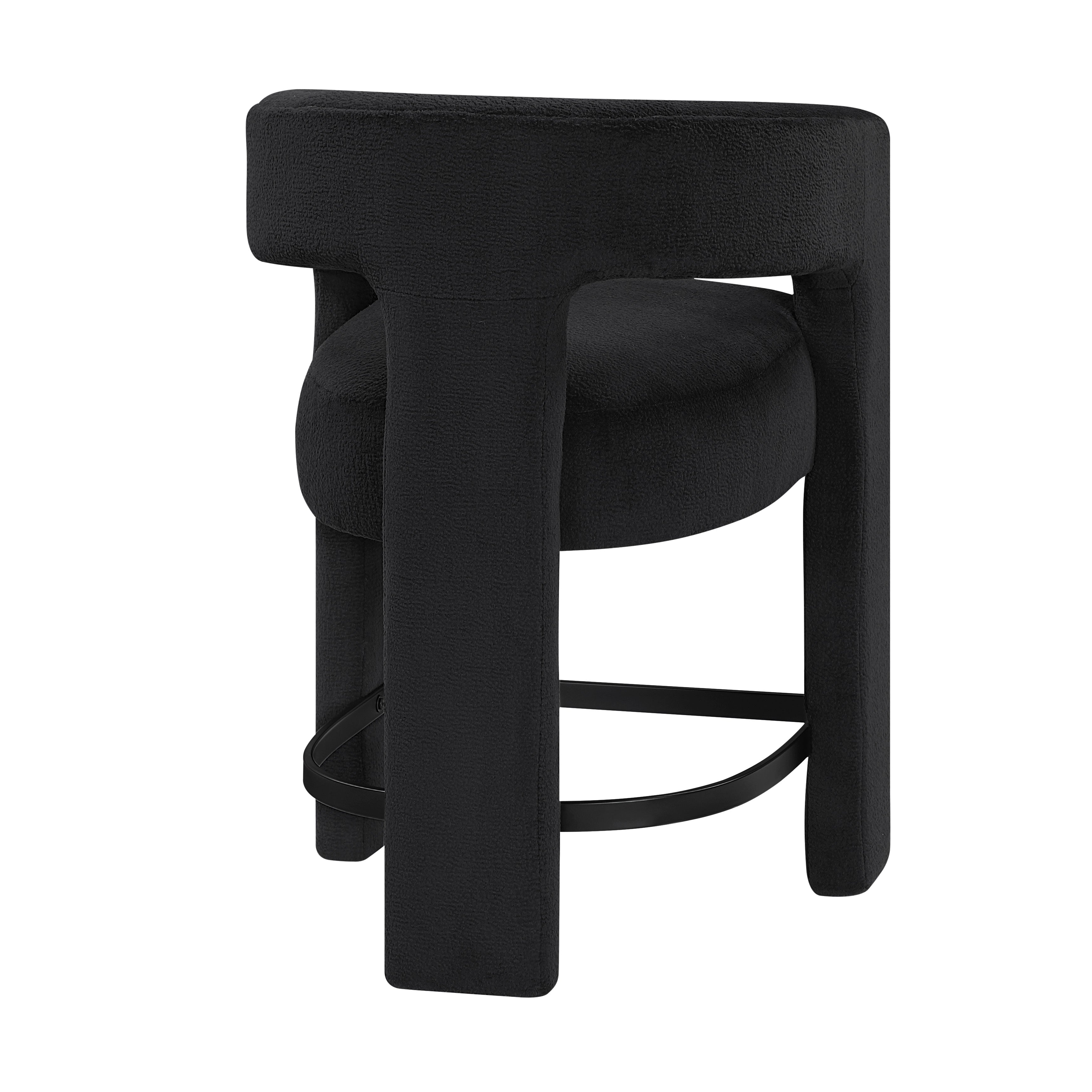 6054BK-24 CNTR HEIGHT STOOL, BLACK, 1PC/CTN - 6054BK-24